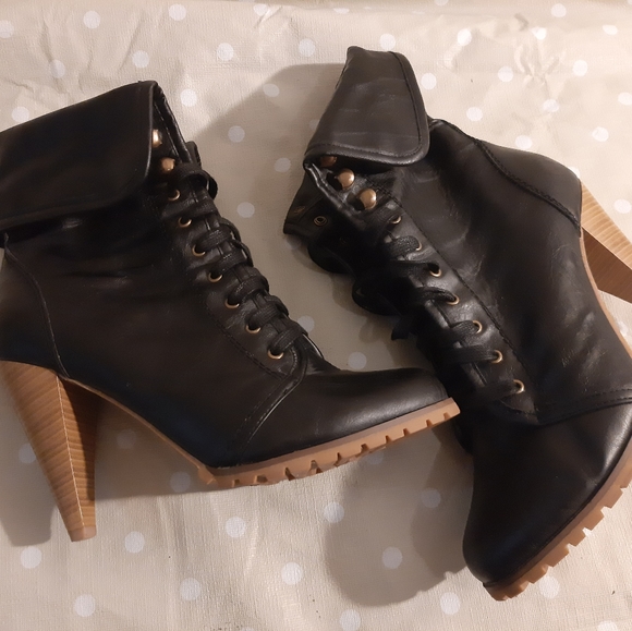 chelsea girl Shoes - BOGO NWOT Laced up booties -ankle boots heels